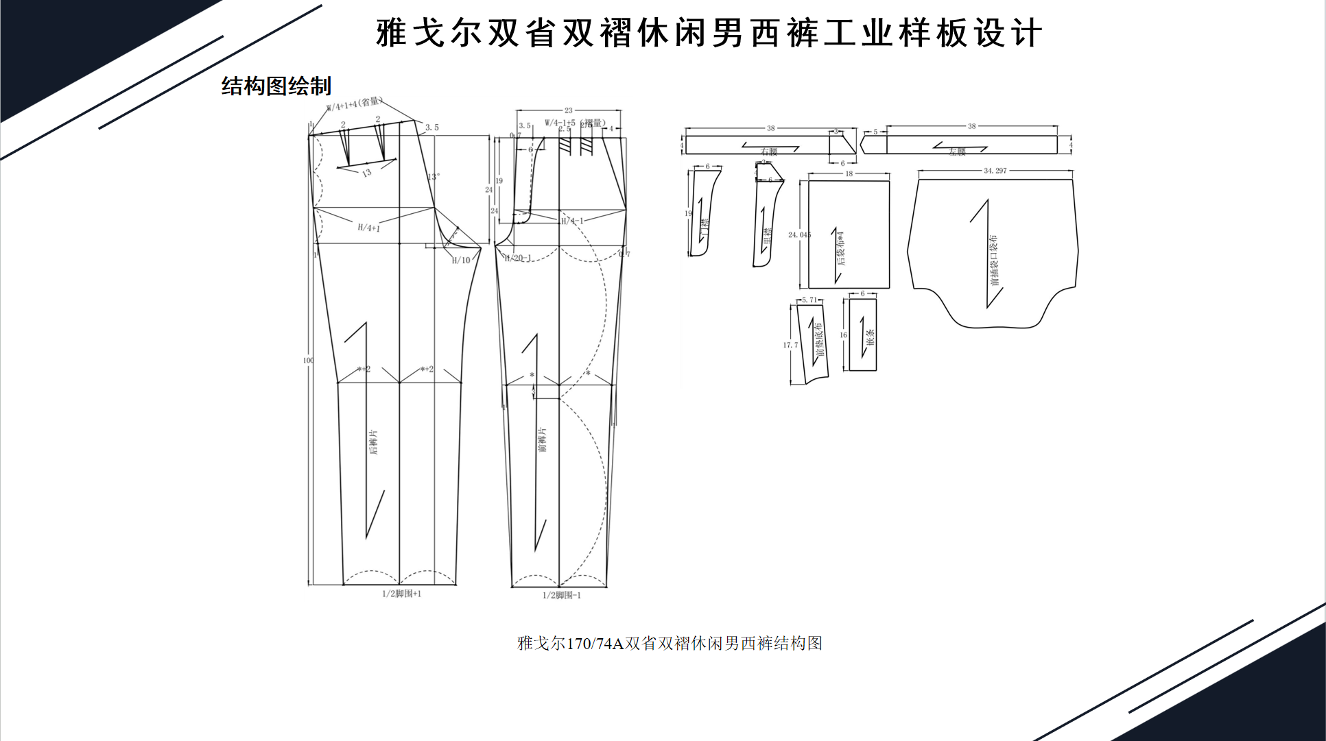 雅戈尔工业样板设计